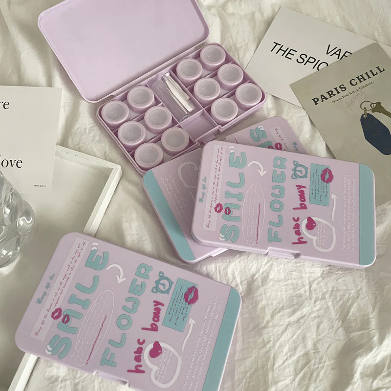 American Creative Text Colored Contact Lens Case - Image 10