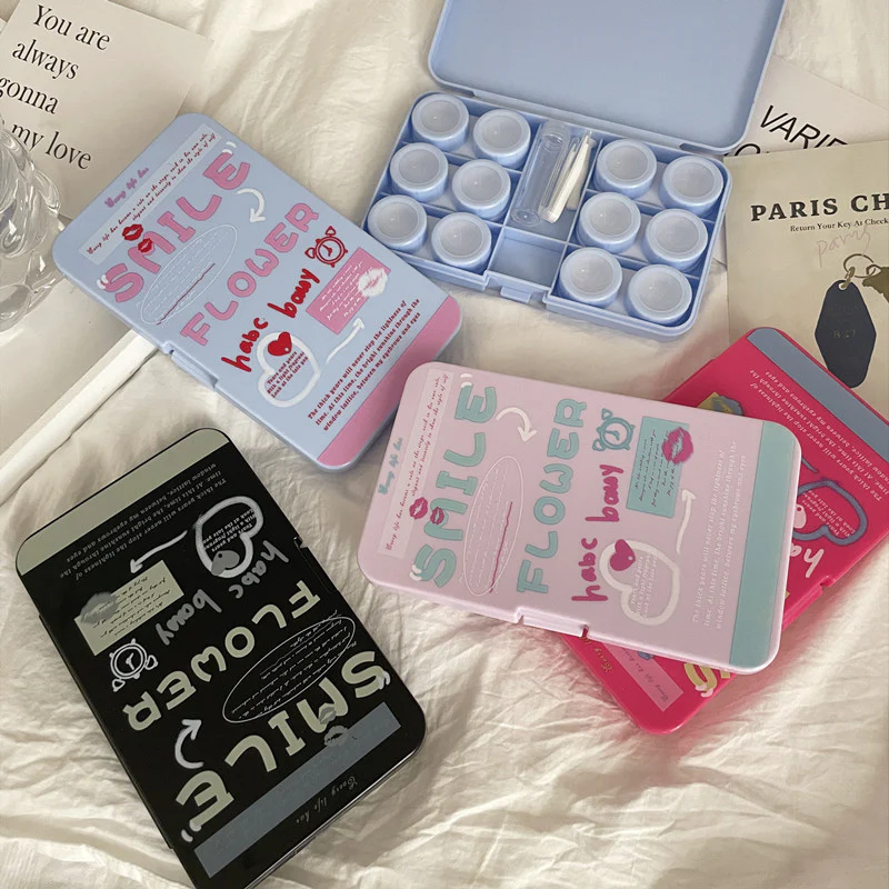 American Creative Text Colored Contact Lens Case - Image 6
