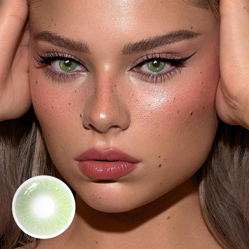 Bellini Green Prescription Colored Contact Lenses - Image 2
