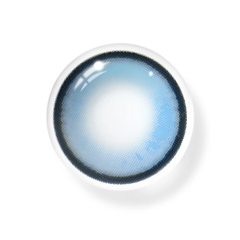 Bibab Blue Prescription Colored Contact Lenses - Image 3