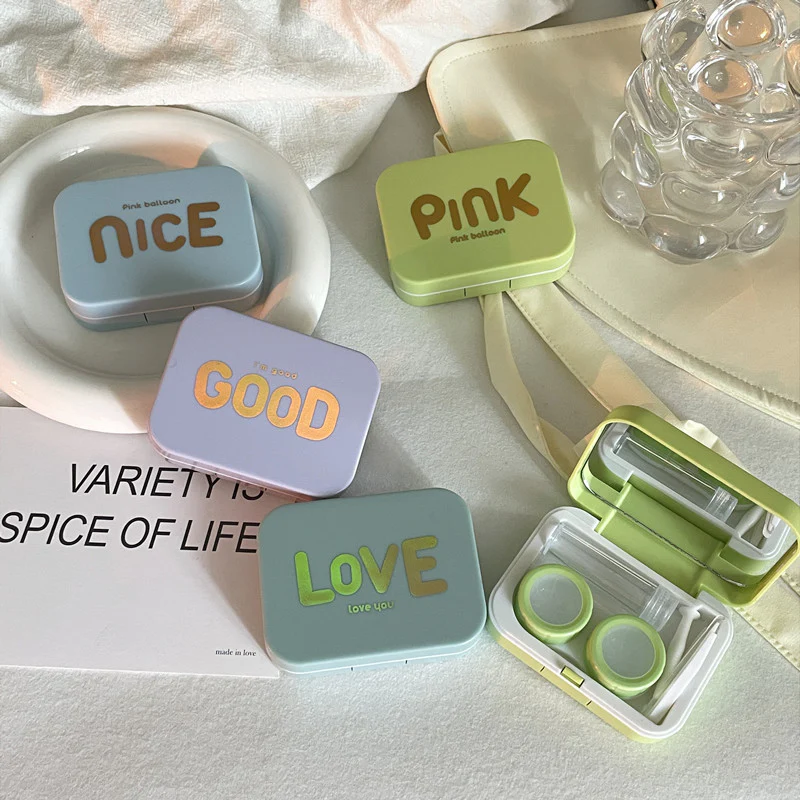 Bronzing Design Colored Contact Lens Case - Image 3