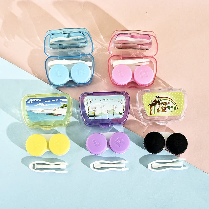 Cartoon Mini Colored Contact Lens Case - Image 2