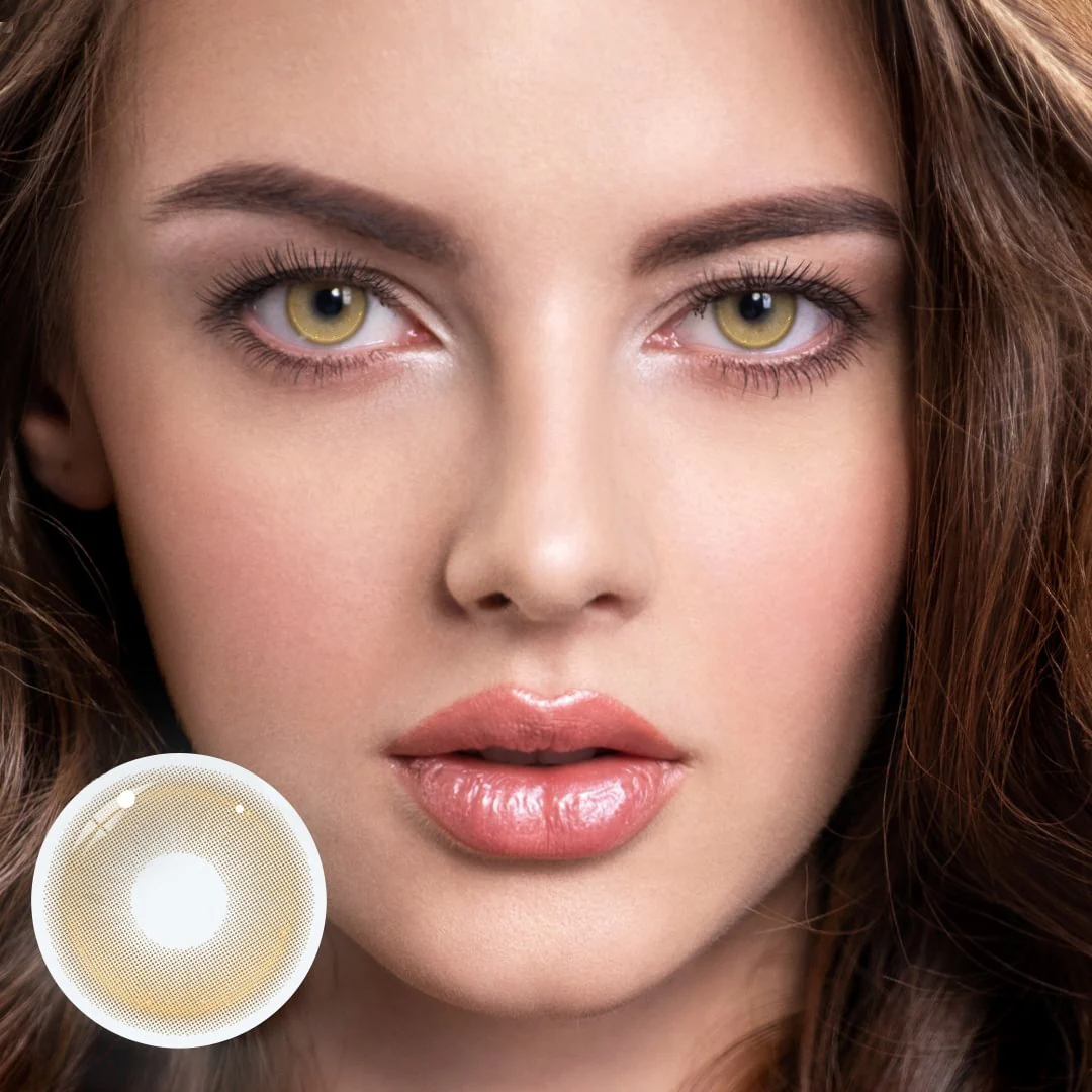 Cosplay Pudding Brown Colored Contact Lenses - Image 2