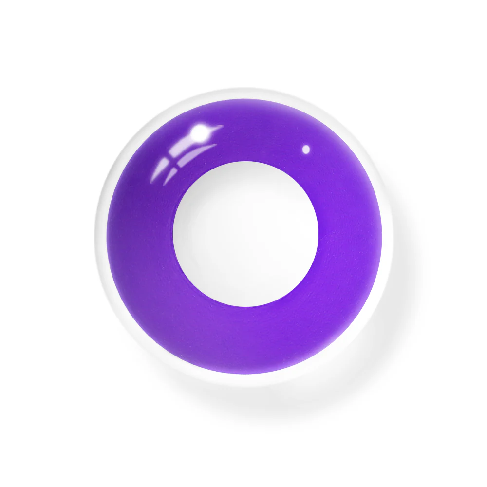 Cosplay Purple Block Colored Contact Lenses - Image 2
