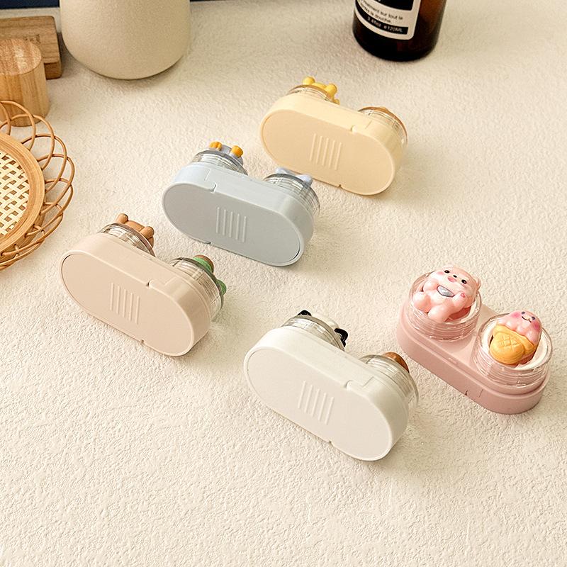 Cute Cartoon Colored Contact Lens Case - Image 2