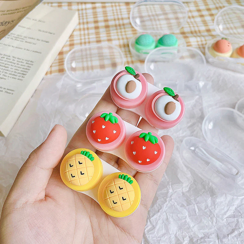 Cute Fruit Colored Contact Lens Case - Image 2