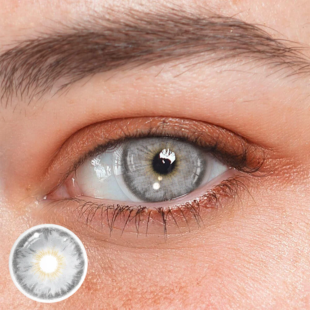 Cyrene Gray Colored Contact Lenses - Image 2