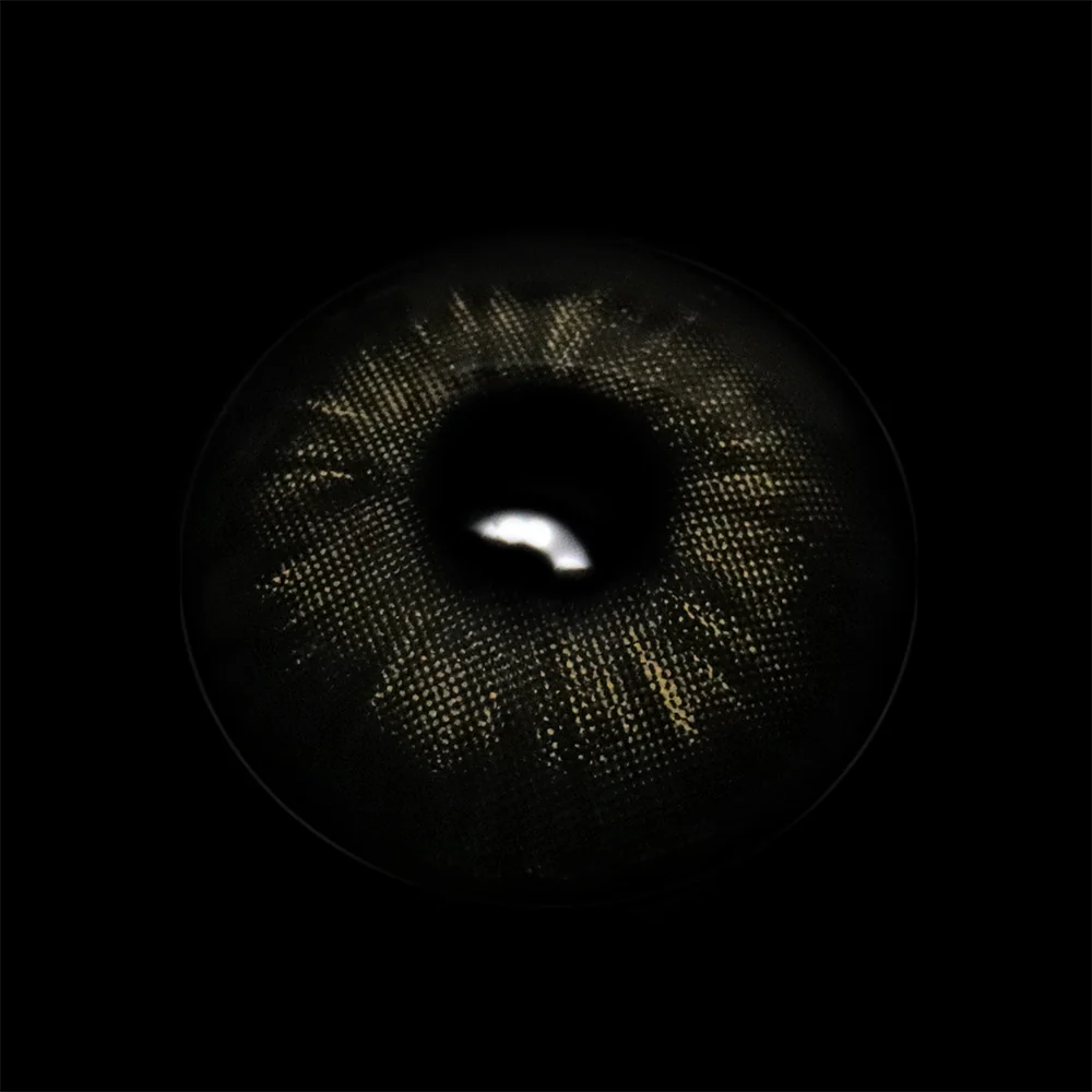 Amazonia Devil's Triangle Black Prescription Colored Contact Lenses - Image 4
