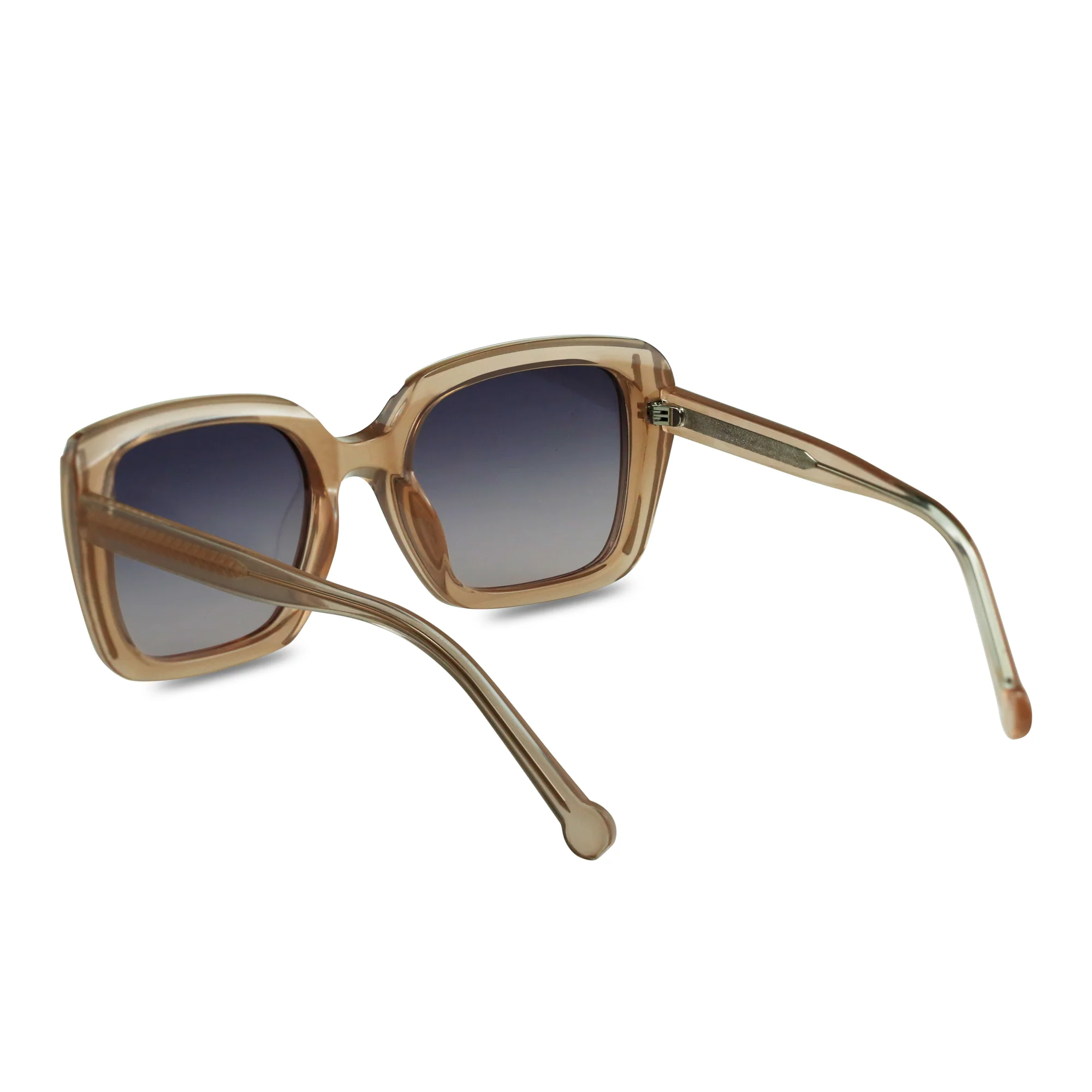 Diva Oversized Champagne Sunglasses - Image 3