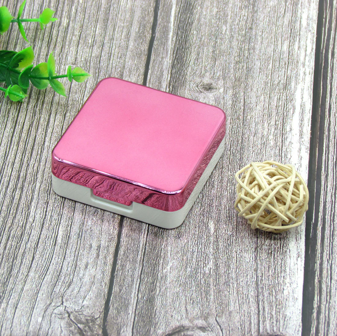 Electroplated Square Multicolor Colored Contact Lens Case - Image 8