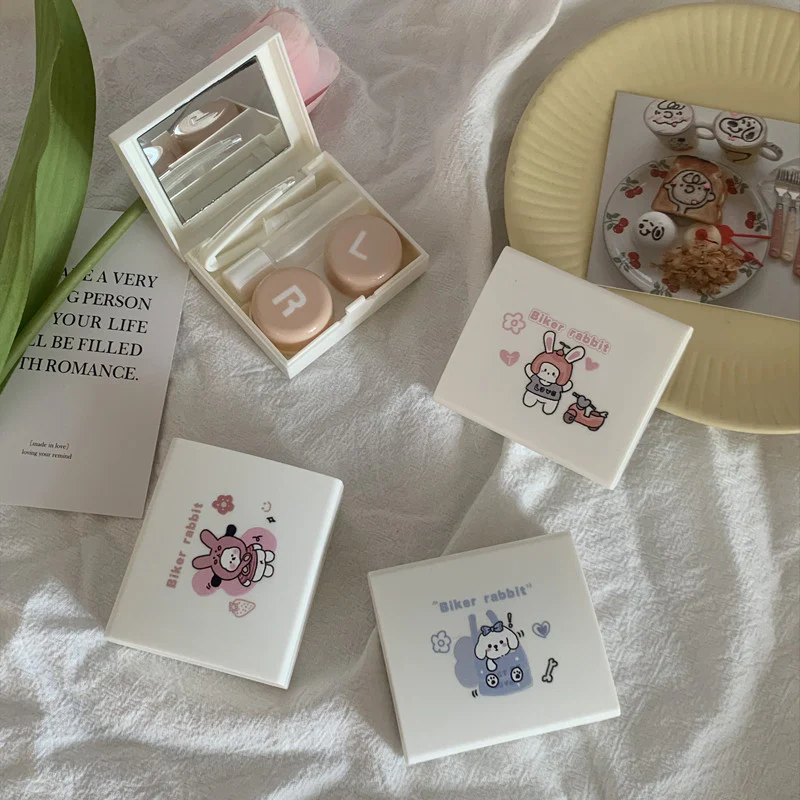 Ins Creative Niche Cute Rabbit Colored Contact Lens Case - Image 2