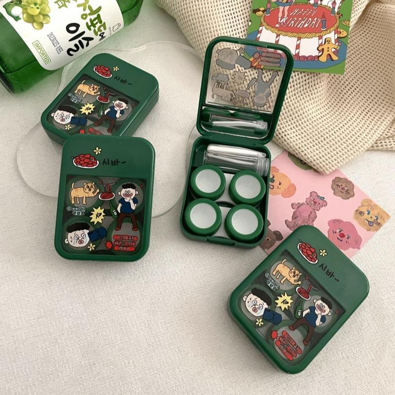 Korean Version Cute Colored Contact Lens Case - Image 8