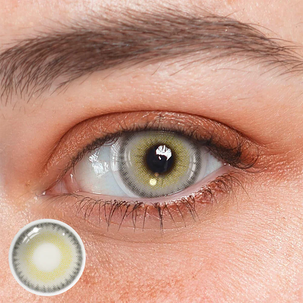 LA GIRL Grey Prescription Colored Contact Lenses