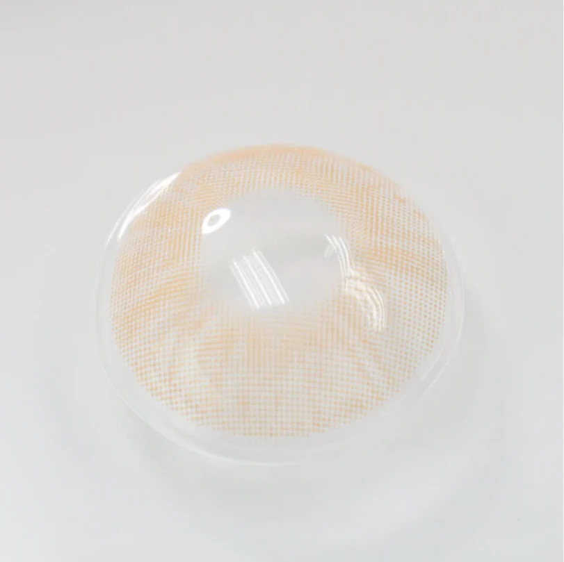 Lemon Cat Eye Khaki Colored Contact Lenses - Image 3