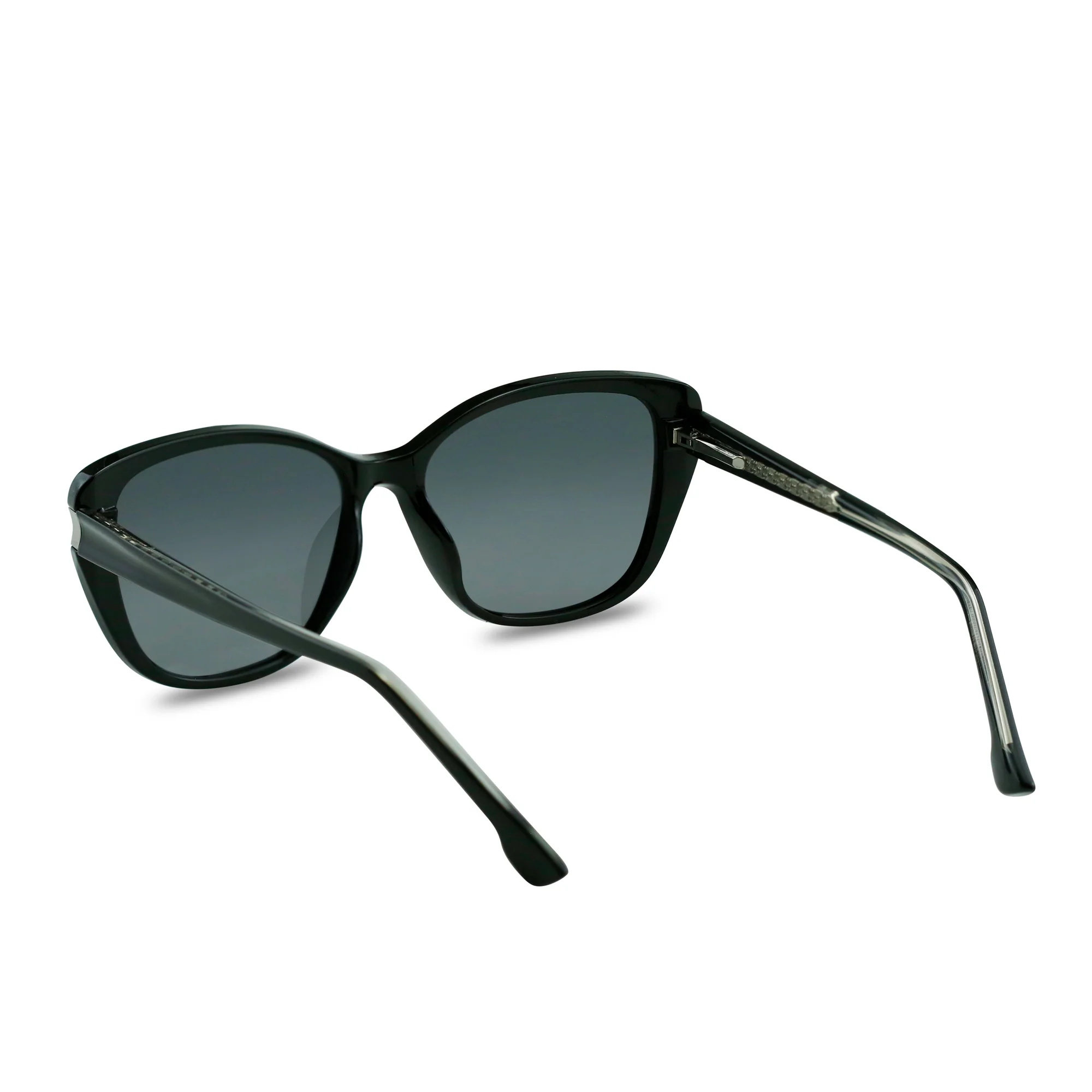 Naomi Oversized Black Sunglasses - Image 3
