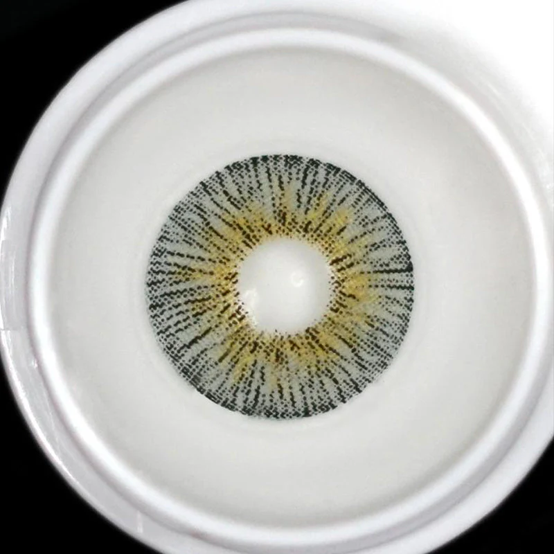 Retro Marble Grey Contact Lenses - Image 3