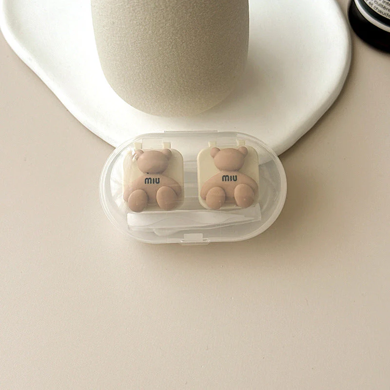 Simple Bear Colored Contact Lens Case - Image 8