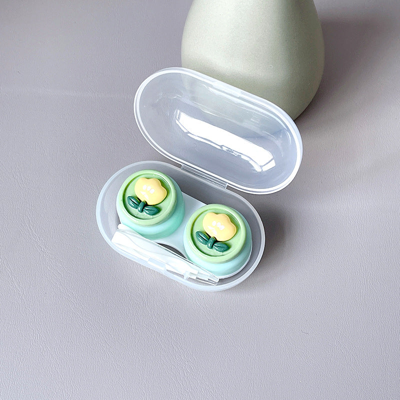 Small Fresh Bear Rabbit Colored Contact Lens Case - Image 14