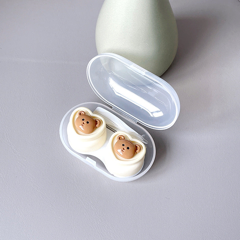 Small Fresh Bear Rabbit Colored Contact Lens Case - Image 16