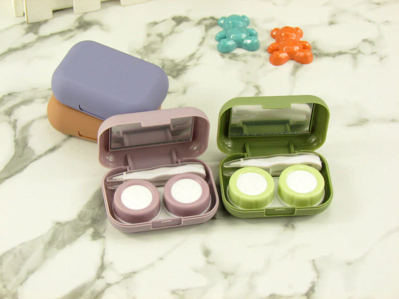 Smooth Paint Surface Colored Contact Lens Case - Image 2