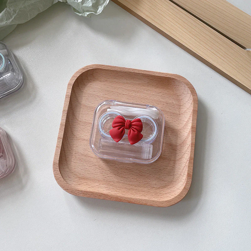 Transparent Portable Bow Colored Contact Lens Case - Image 9